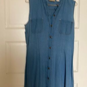 Denim dress sleeveless by Liz Clairborne size 10